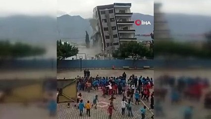 Öğrencilere korkudan çığlık attıran yıkımla ilgili inceleme başlatıldı