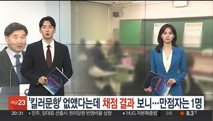 올해 '킬러문항' 없앴다는데 채점결과 보니…만점자는 졸업생 1명