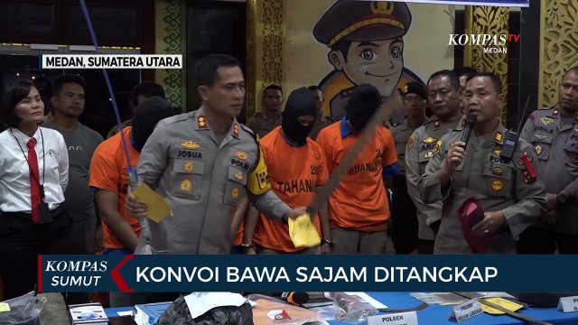 Polisi Tangkap Pelaku Konvoi di Jalanan yang Bawa Senjata Tajam