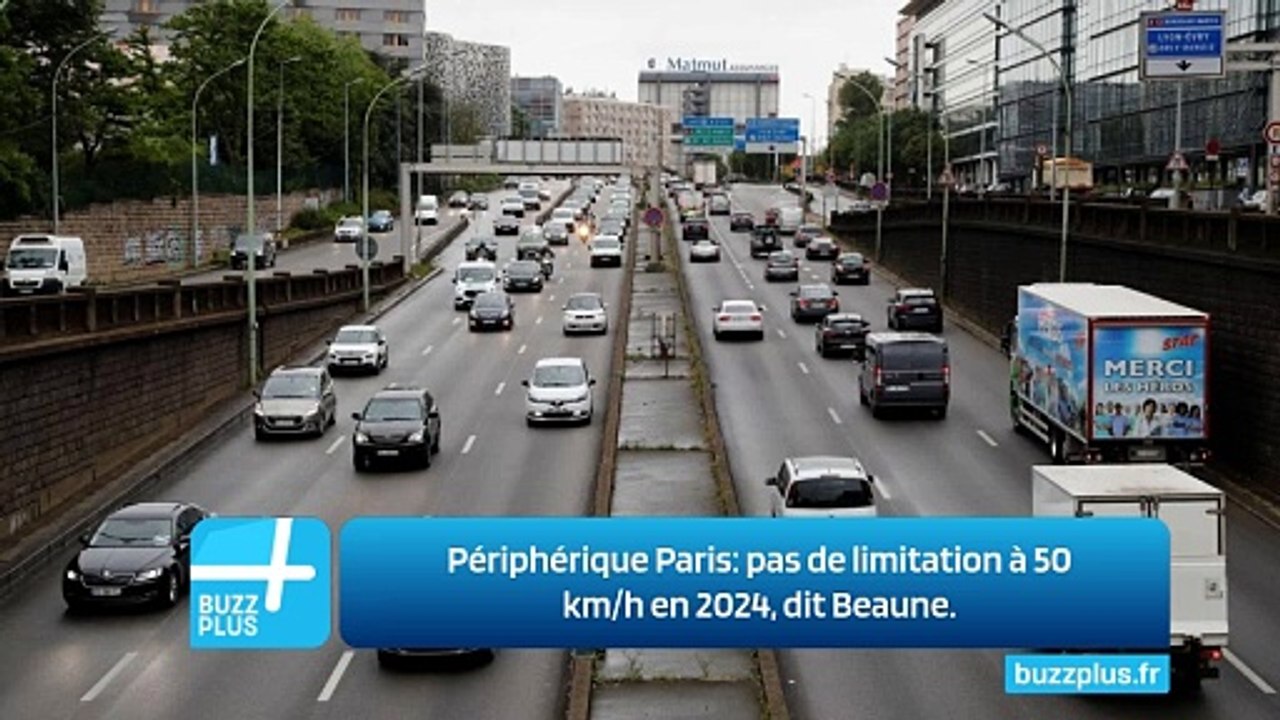 Périphérique Paris: pas de limitation à 50 km/h en 2024, dit Beaune.