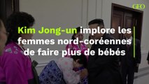 Kim Jong-un implore les femmes nord-coréennes de faire plus de bébés
