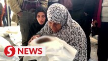 Grandmother weeps for one-month-old born and killed in Gaza war