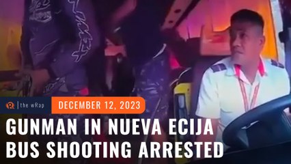 1 of 2 gunmen in Nueva Ecija bus shooting incident arrested