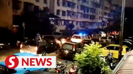 下载视频: Zayn Rayyan murder: Four forensic unit vehicles seen entering apartment compound