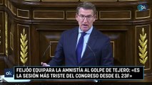 Feijóo equipara la amnistía al golpe de Tejero «Es la sesión más triste del Congreso desde el 23F»