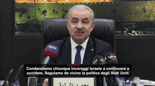 Il premier palestinese Shtayyeh condanna il sostegno Usa a Israele