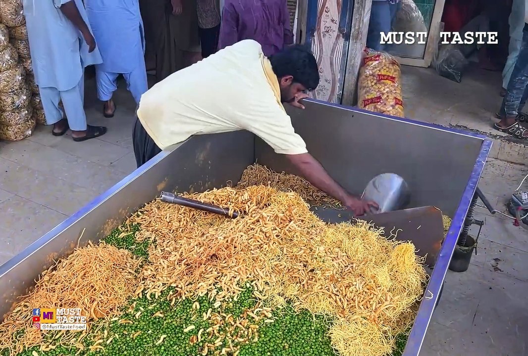 Mix Nimko Making Factory - Famous TamTam Tea Time Snacks Nimco Sev Prepared