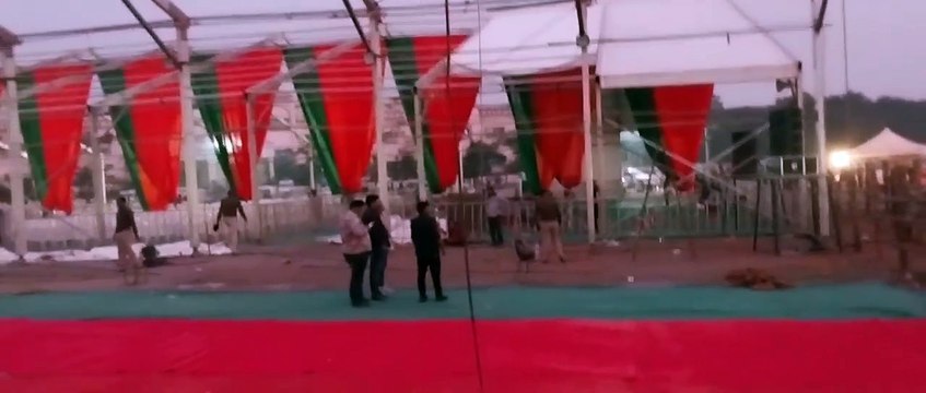 मुख्यमंत्री विष्णु देव साय के शपथ ग्रहण की तैयारी