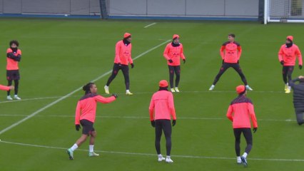 Manchester City train ahead of UCL final group game clash with Red Star