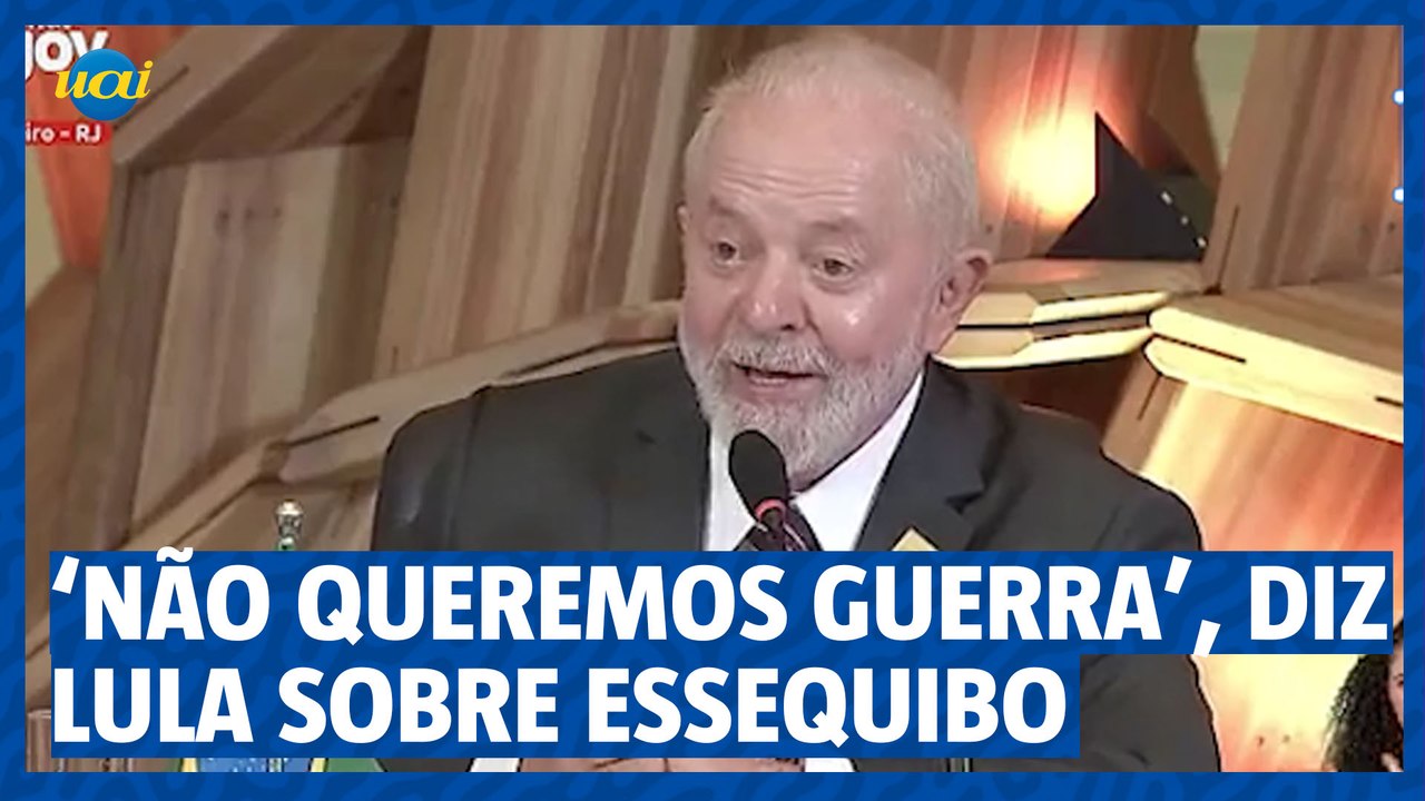 ’Nós não queremos guerra’, diz Lula sobre disputa por Essequibo
