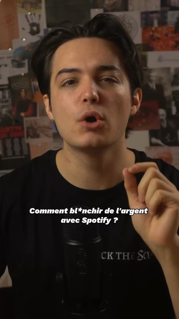 ⁣Bl*nchir de l’argent avec Spotify