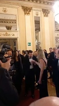 Matteo Salvini con la compagna Francesca Verdini alla Prima della Scala