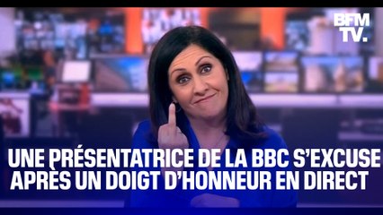 Une présentatrice de la BBC s’excuse après un doigt d’honneur en direct