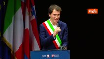 Accordo coesione Governo-Piemonte, sindaco pi? giovane d'Italia accoglie Meloni, emozionandosi