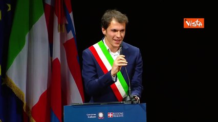 Accordo coesione Governo-Piemonte, sindaco pi? giovane d'Italia accoglie Meloni, emozionandosi
