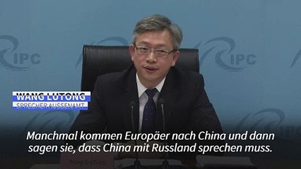 Download Video: China bestreitet Einfluss auf Russland im Ukraine-Krieg