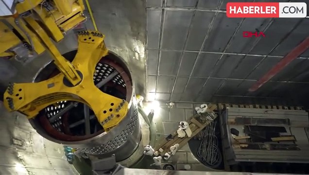 Akkuyu Nükleer Güç Santrali'nin 1. ünitesinin reaktör iç parçalarının kurulum testi tamamlandı