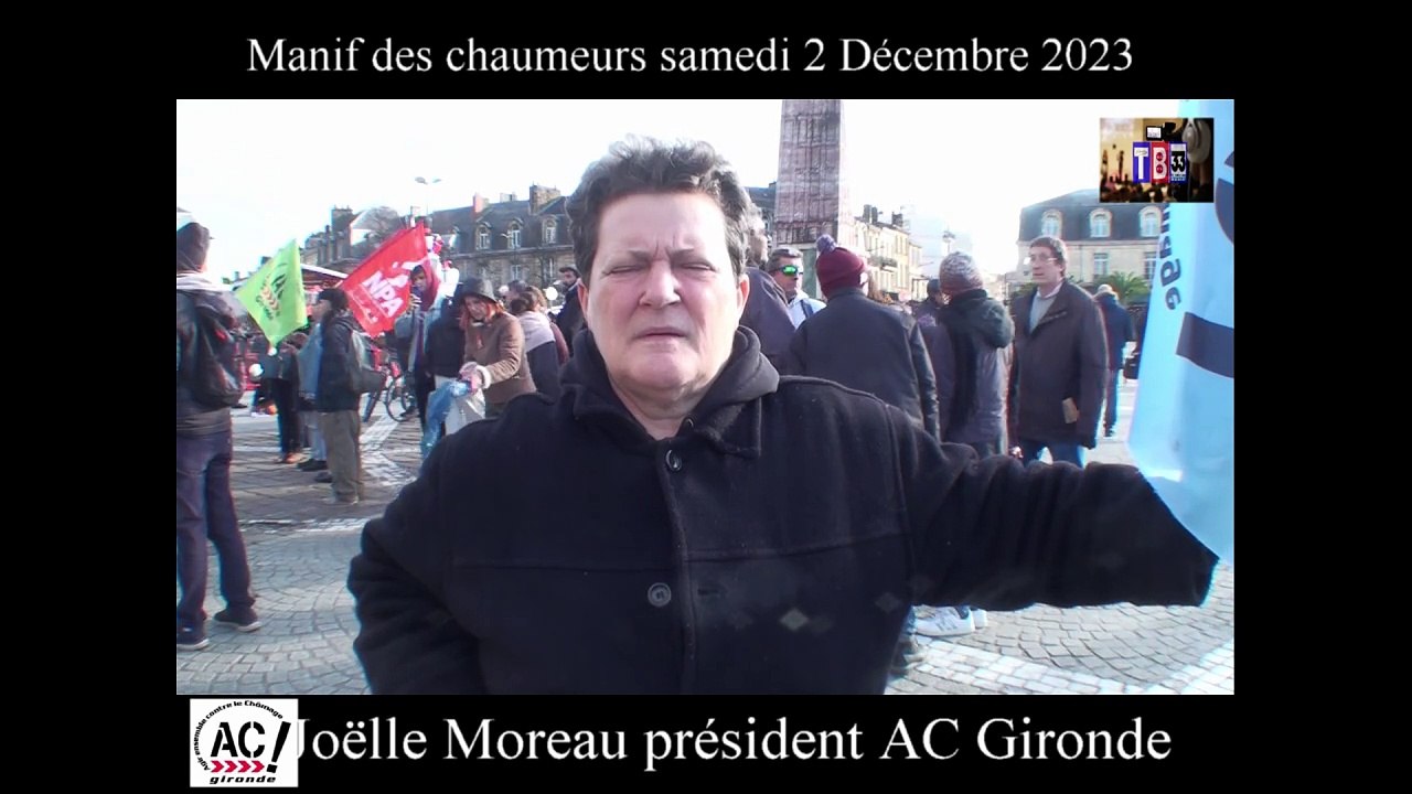 le samedi 2 décembre 2023 reportage chômeurs place de la victoire