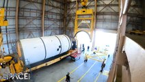 Time-Lapse Of Artemis 2 Boosters At NASA Processing Facility
