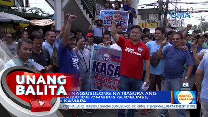 Resolusyong nagsusulong na ibasura ang PUV Modernization Omnibus Guidelines, inihain sa Kamara | UB