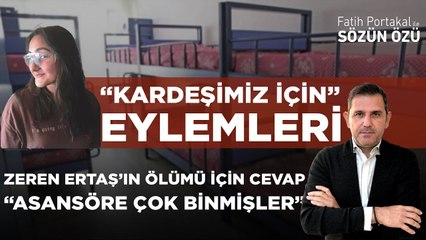 ZEREN ERTAŞ'IN ÖLÜMÜ ÜZERİNE “KARDEŞİMİZ İÇİN” EYLEMLERİ DÜZENLENDİ! CEVAP “ASANSÖRE ÇOK BİNMİŞLER”