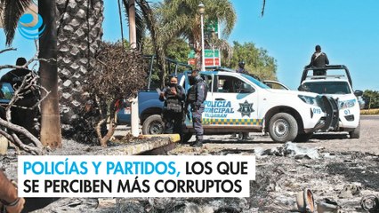 Policías y partidos, los que se perciben más corruptos