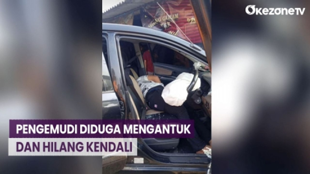 Minibus Serempet Mobil, Tabrak Warung dan Gerobak Nasi Goreng di Bogor
