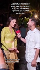 Luciana Fuster sufre desaire de reportero