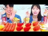 ASMR MUKBANG | Eating Cheetos with GONGSAM(Hotdog, Chicken, Cheese stick), Black bean noodles