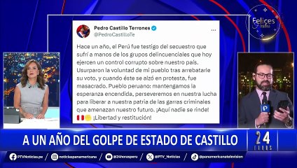Pedro Castillo pide desde prisión "libertad y restitución" a un año de su fallido golpe de Estado