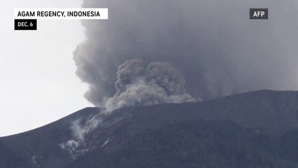 Mount Merapi erupts in Indonesia