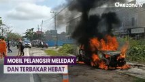 Usai Mengisi BBM di SPBU, Mobil Pelangsir Meledak dan Terbakar Hebat