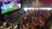 Fans at Ashton Gate Stadium, Bristol,  celebrate England winner against Wales at Euro 2016