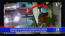 Miraflores: delincuente arrastra a mujer para robarle su cartera