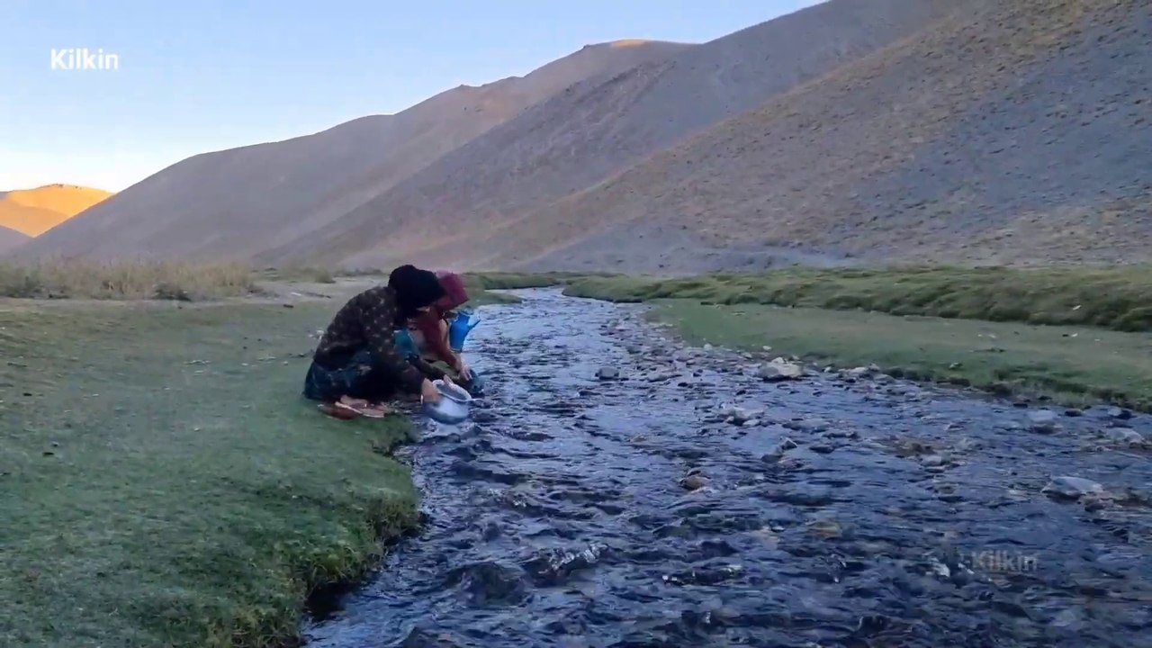 Nomads wake up at four in the morning men and women do their separate jobs