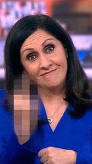 BBC 앵커, 생방송 중 가운뎃손가락 제스처로 논란 🌐