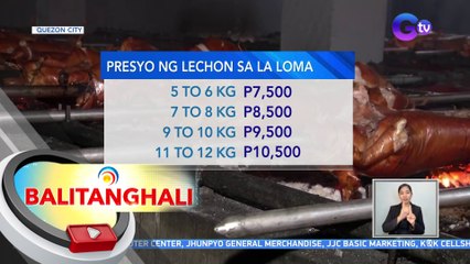 Presyo ng lechon sa La Loma, tumaas na 2 linggo bago ang Noche Buena | BT