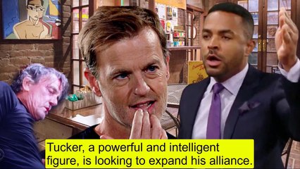 CBS Young And the Restless Spoilers Tucker draws Nate into an alliance - aiming