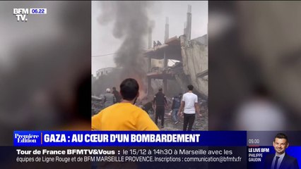 Gaza: au cœur d'un bombardement dans la ville de Deir Al-Balah