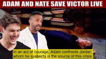 The Young And The Restless Spoilers Adam and Nate show up - saving Victor from a