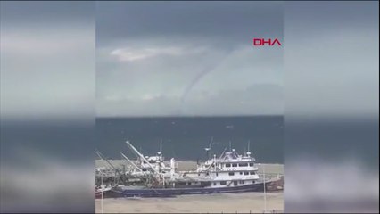 Çanakkale'deki hortum kamerada