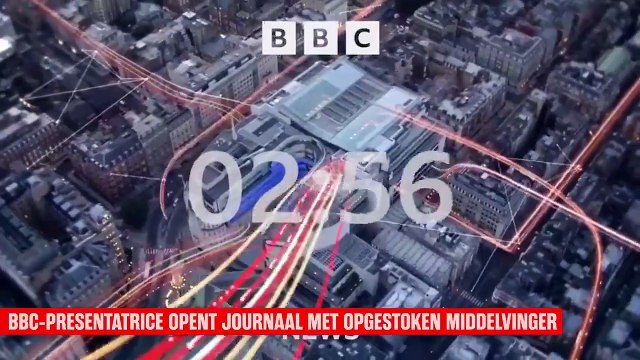 مذيعة الـBBC تقوم بحركة بذيئة بإصبعها الأوسط