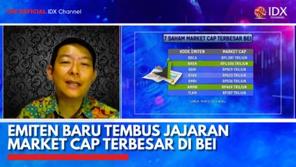 Emiten Baru Tembus Jajaran Market Cap Terbesar di BEI