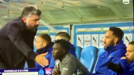OM-OL : Gattuso agacé avec humour quand Ounahi lui serre mal la main