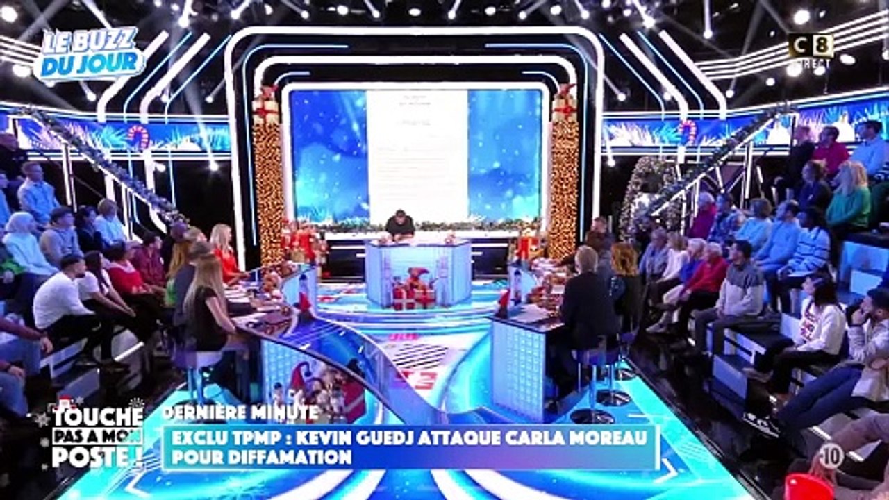 Carla Moreau apprend en direct dans "TPMP" que son ex-mari Kevin Guedj a porté plainte contre elle. C8