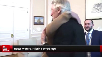 Roger Waters, Filistin bayrağı açtı