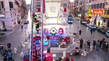 Immacolata concezione, i Vigili del Fuoco depongono corona di fiori a Piazza di Spagna