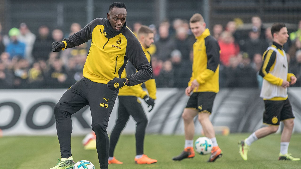 Als Usain Bolt beim BVB mittrainierte