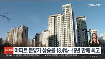 올해 아파트 분양가 상승률 18.4%…16년 만에 최고