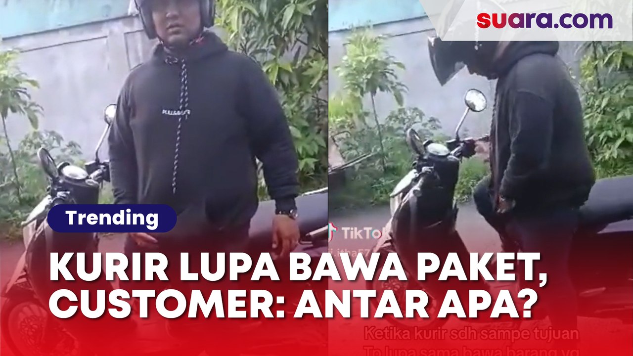 Viral Aksi Kocak Kurir Kebingungan Lupa Bawa Paket, Customer Ngakak: Kamu Antar Apa?
